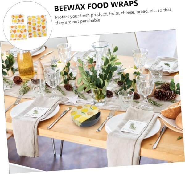 FOMIYES 3pcs Beeswax Paper Fresh-keeping Cloth Packing Cloth Beewax Wraps Beewax Food Wraps Reusable Wraps Reusable Beeswax Wraps Food Wraps Sustainable Wraps - Image 9