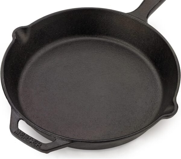 Mercer Culinary Pre-Seasoned Cast Iron Skillet, 10.25-Inch - Image 6