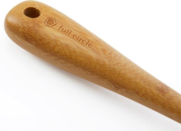 Full Circle Tenacious C Bamboo Dish Brush and Scraper - Kitchen Cleaning Tool Set for Cast Iron Cookware, Dishes, Pots, Sinks - Tough Nylon Bristles, Scrub Brushes with Handle - Image 4