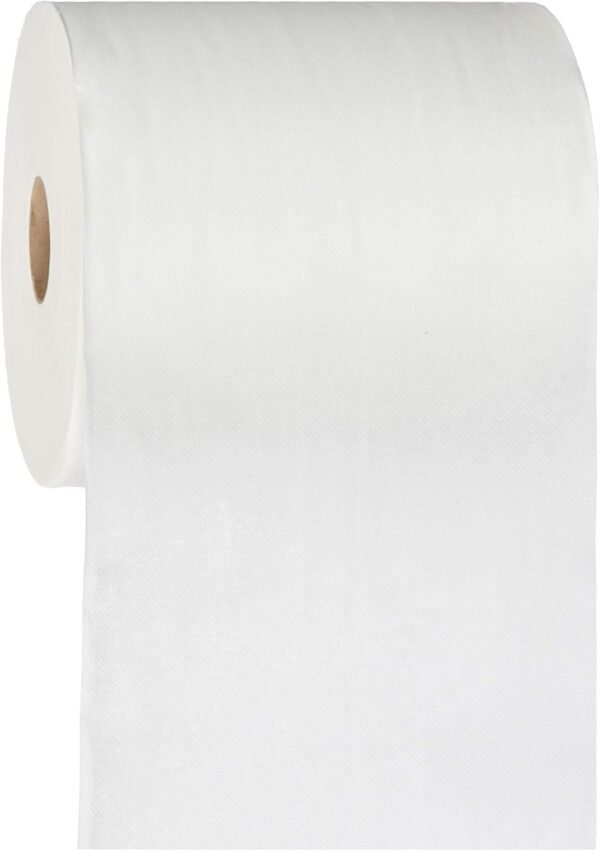 AmazonCommercial 1-Ply White Hardwound Paper Towels (416970)|Bulk for Business |High Capacity Roll |Compatible with Universal Dispensers|FSC Certified |800 feet per Roll (6 Rolls) - Image 2