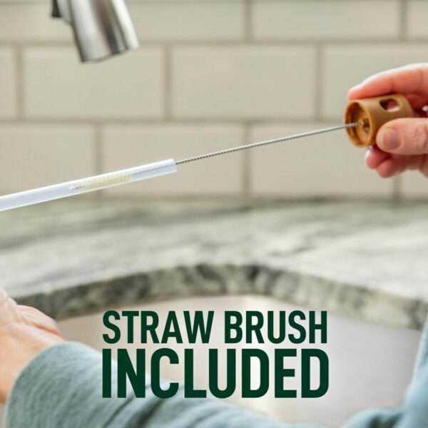 Scotch-Brite Greener Clean Bottle & Straw Brush Set with 2 Replaceable Bottle Brush Heads - Image 5