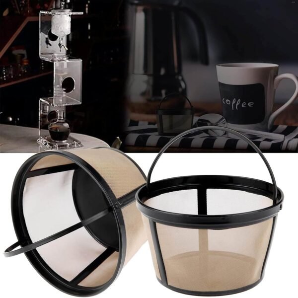 Reusable Coffee Filter Basket, 2 Pack Basket Coffee Filters 8-12 Cup Replacement Coffee Filter for Mr. Coffee and Black & Decker Coffee Makers and Brewers - Image 5