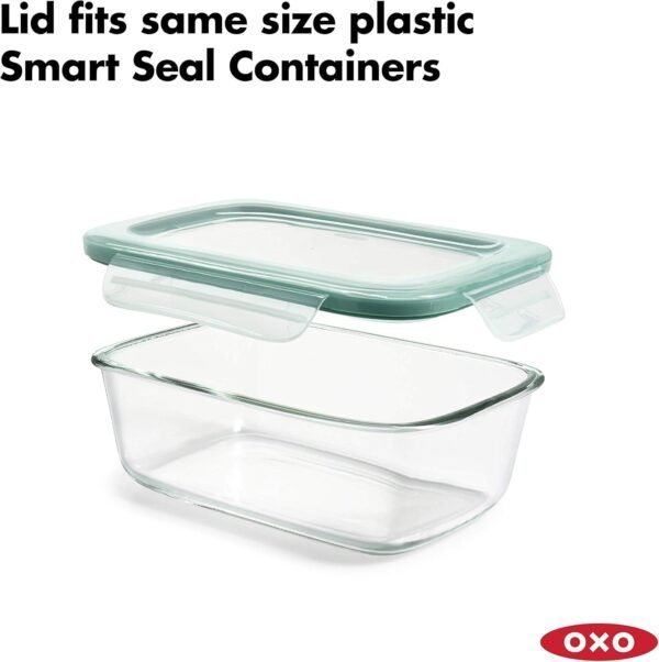 OXO Good Grips 8 Cup Smart Seal Glass Rectangle Container - Image 5