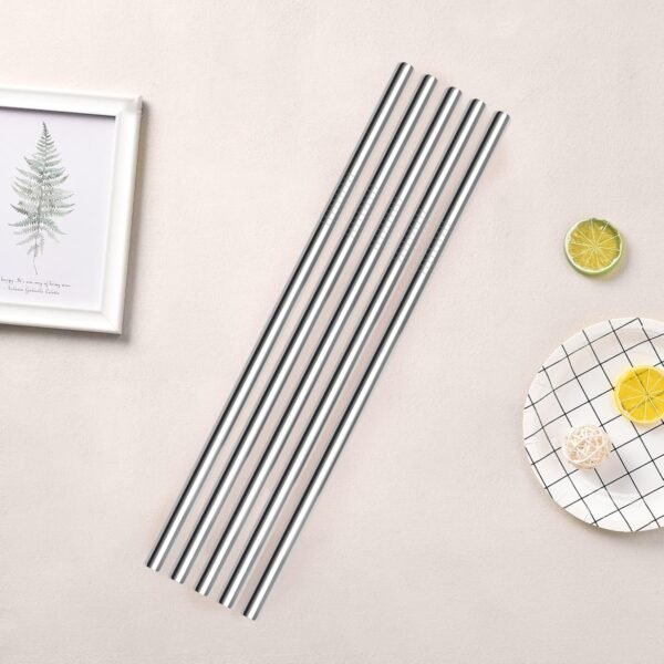 Metal Straw for Stanley Cup 20 OZ 14 OZ, Stainless Steel Straw Compatible With 20oz 14oz Stanley Cup Accessories, 6 Reusable Drinking Straws, With 1 Straw Cleaner(5pcs) - Image 4