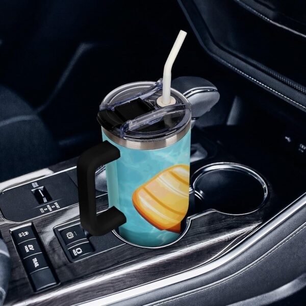 Ice Popsicles 40 Oz Tumbler Stainless Steel Insulated Coffee Cup Leakproof Travel Mug with Handle And Straw Lid Water Bottle, Car Cup Holder Friendly,Gifts for Women Men - Image 8