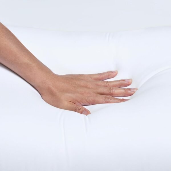 Amazon Basics Down Alternative Pillows for Stomach and Back Sleepers, Soft Density, Standard, Pack of 2, White, 26 in L x 20 in W - Image 4