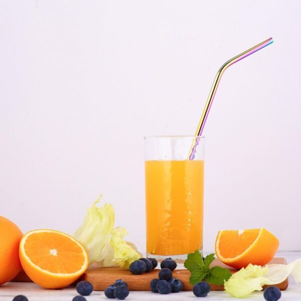 Stainless Steel Straws Iridescence Colors, Fits 30 oz Tumbler, Extra Long Reusable Ecofriendly - Image 7