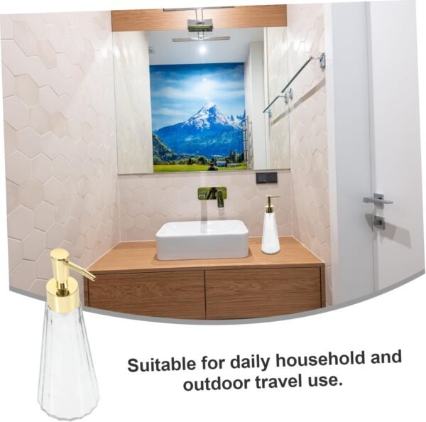 Alipis Glass Lotion Bottle Soap Container Hand Soap Dispenser Lotion Dispenser Hand Dispenser Glass Soap Dispenser Pump Shampoo Bottle Press Pump Bottle Dish Soap Dispenser Pp - Image 7