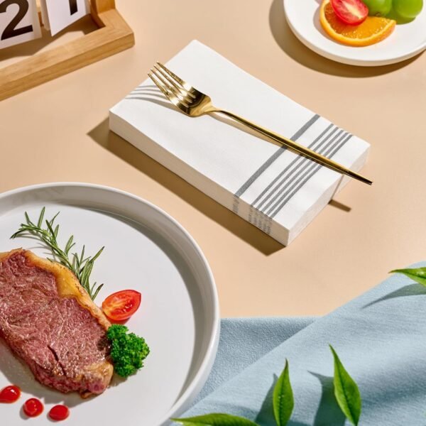 400 Pack Paper Napkins, 3-Ply Guest Towels Disposable Dinner Napkins, Soft and Absorbent Party Napkins for Bathroom,Wedding and Events - Image 7