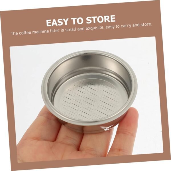 Coffee Machine Filter Espresso Machines Coffee Grinder Syrup Dispenser Cold Brew Coffee Maker Reusable Holder Detachable Tamper Bin Handle Cups Decaf Coffee Stainless Steel Silver - Image 9