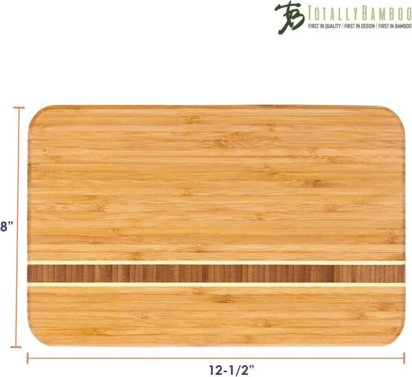 Totally Bamboo Aruba Bamboo Serving and Cutting Board, 12-1/2" x 8" - Image 4