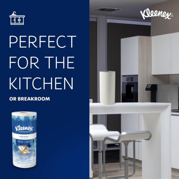 Kleenex® Premier Kitchen Paper Towels (13964), Cloth-Like Softness, White, (24 Rolls/Case, 70 Sheets/Roll, 1,680 Sheets/Case) - Image 5