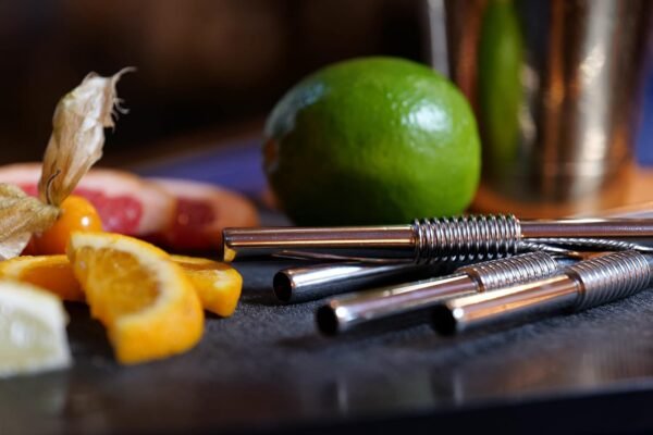 Bendable Straw | The Only Flexible Stainless Steel Straw | Patented & Hygienic Certified | Metal Straw | Reusable | Drinking Straws | 4 Straws & 1 Straw Cleaner (silver) - Image 4