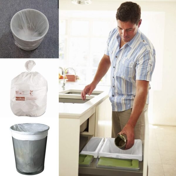Primode Compostable Bags, 3 Gallon Food Scraps Yard Waste Bags, 100 Count, Extra Thick 0.71 Mil. ASTMD6400 Compost Bags Small Kitchen Trash Bags, Certified By BPI And TÜV AUSTRIA - Image 4