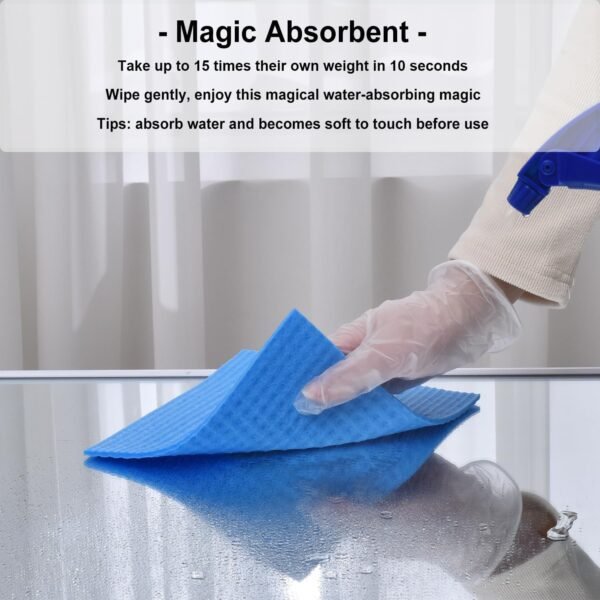 METUUTER 10 Packs Swedish Dishcloths for Kitchen, Reusable Kitchen Dishcloths Compostable Cellulose Dish Clothes for Kitchen and Household Use - Image 2