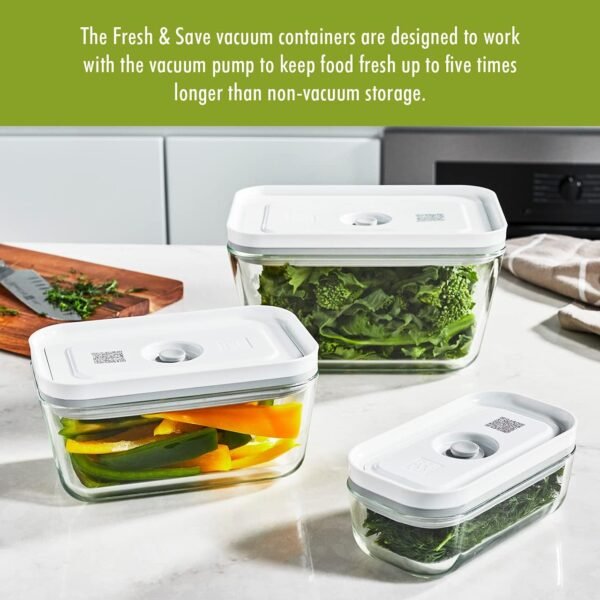 ZWILLING Fresh & Save 3-pc Glass Food Storage, Meal Prep Container, Assorted Sizes - Image 7