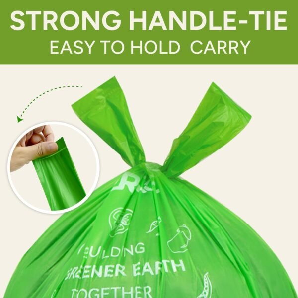 1.6 Gallon Compost Bags,50 Count, Small Food Scrap Compost Bags,BPI Certified and Meet The ASTM D6400 Standard - Image 5