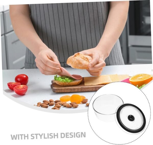 1pc Box Glass Crisper Reusable Fridge Storage Can Bento Salad Container Food Containers with Lids Storage Sealed Canisters Food Prep Containers Outdoor Lunch Container - Image 7