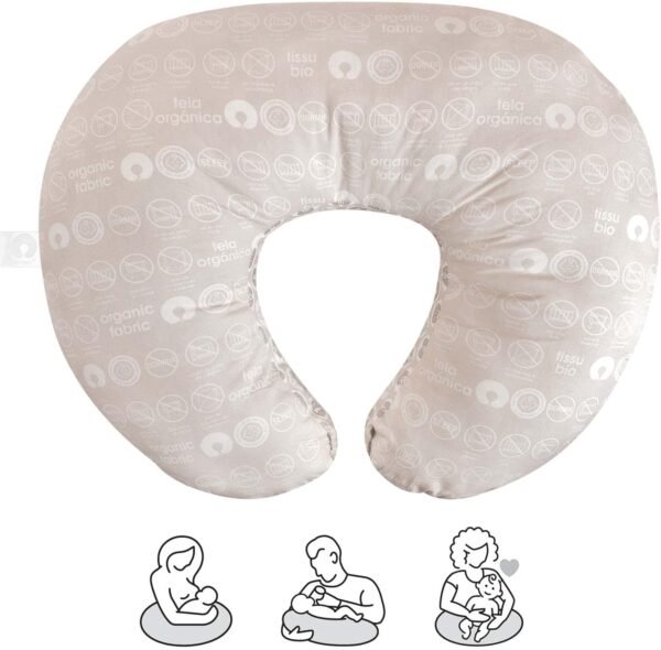 Boppy Nursing Pillow Organic Bare Naked Original Support, Boppy Pillow Only, Nursing Pillow Cover Sold Separately, Nursing Essentials for Bottle and Breastfeeding, with 100% Organic Cotton Fabric - Image 3