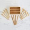 Totally Bamboo 12-Piece Reusable Bamboo Flatware Set with Portable Storage Case, Dishwasher Safe - Image 5