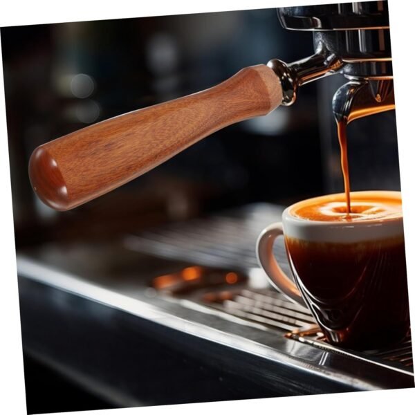 MAGICLULU Wooden Handle for Coffee Filter Reusable Tea Filters Large Coffee Filters Reusable Coffee Stainless Filter Tamper Tea Diffusers for Loose Tea Cup Pour - Image 2