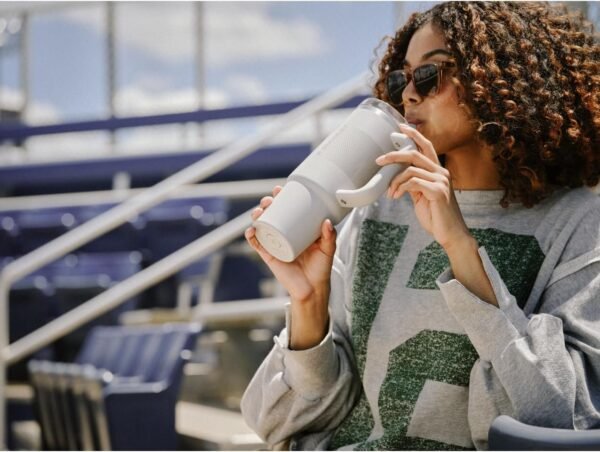 Stanley Quencher ProTour Flip Straw Tumbler with Leakproof Lid 30 oz | Built-In Straw & Handle | Cupholder Compatible for Travel | Insulated Stainless Steel Cup | BPA-Free | Cream Solid - Image 9