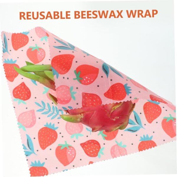 FOMIYES 3pcs Reusable Beeswax Paper Food Wrapping Paper Beeswax Paper for Baking Oil Proof Wraps Papers Beeswax Wraps for Food Baking Food Wraps Cake Wrapping Papers Beeswax Papers - Image 6