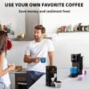 200 Count Fanativita K Cup Filters Disposable with Genius Lid Design, Fit All Reusable K Cups for Keurig (White) - Image 6