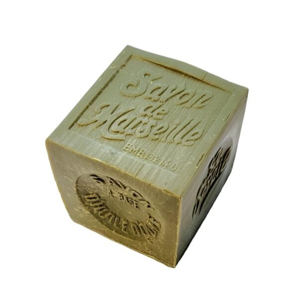 Olive oil soap France - Authentic Savon de Marseille soap bar - Cube of 300 g french olive oil soap - Le Serail