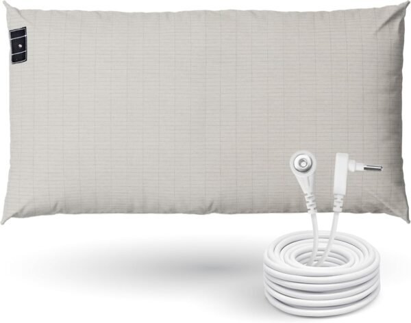 GroundLuxe Organic Grounding Pillowcase in Beige - Queen Size