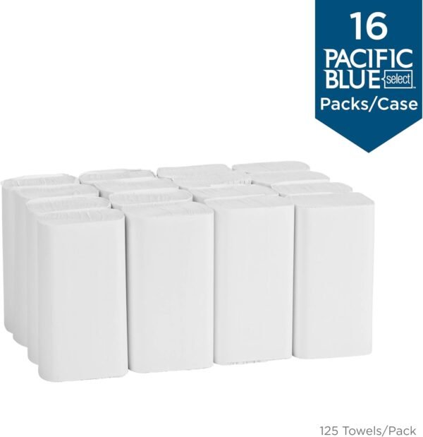Pacific Blue Select Multifold Premium 2-Ply Paper Towels by GP PRO (Georgia-Pacific),White, 21000,125 Paper Towels Per Pack,16 Packs Per Case - Image 4