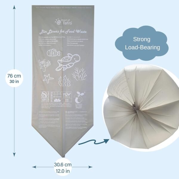 13 Gallon Compost Bags, US BPI ASTM D6400 Certified Compostable Trash Bags, Extra Thick Tall Kitchen Waste Bags for Food Scrap, 50 Count - Image 5