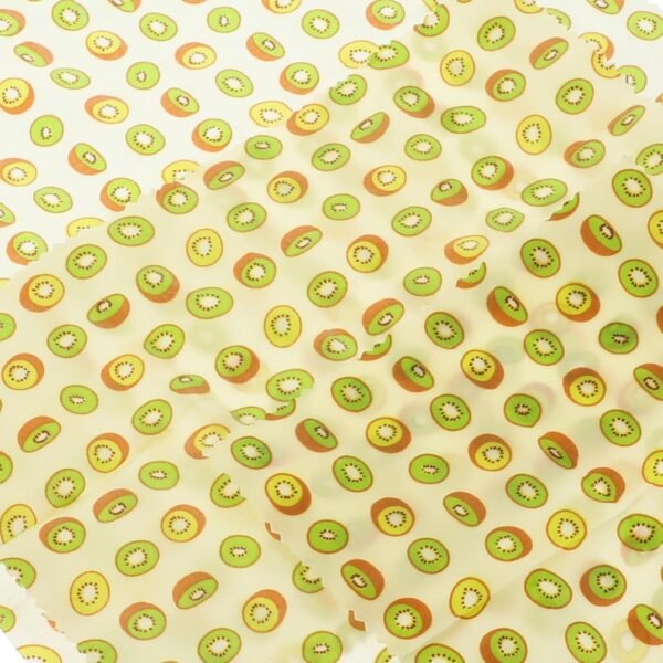 Kichvoe 3pcs Beeswax Beeswax Food Wraps Beeswax Food Packaging Beeswax Cloth Reusable Food Wraps Kiwi Fruits Food Wrapping Cloth Beeswax Paper Beeswax Bowl Cover Kitchen Supplies - Image 5