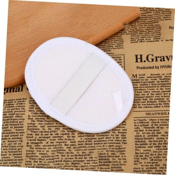 6 Pcs Bath Towel Cleaning Sponges Cleaning Scrubber Luffa Pad Sponge Sponges for Cleaning Gloves for Cleaning Natural Dish Sponge Face Cleansing Sponge Body Scruber Beige Loofah - Image 5