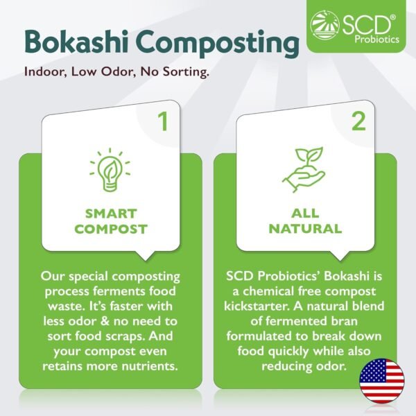 All Seasons Indoor Composter Starter Kit – 5 Gallon Tan Compost Bin For Kitchen Countertop With Lid, Spigot & 1 Gallon (2 lbs.) Bag Of Dry Bokashi Bran – by SCD Probiotics - Image 7