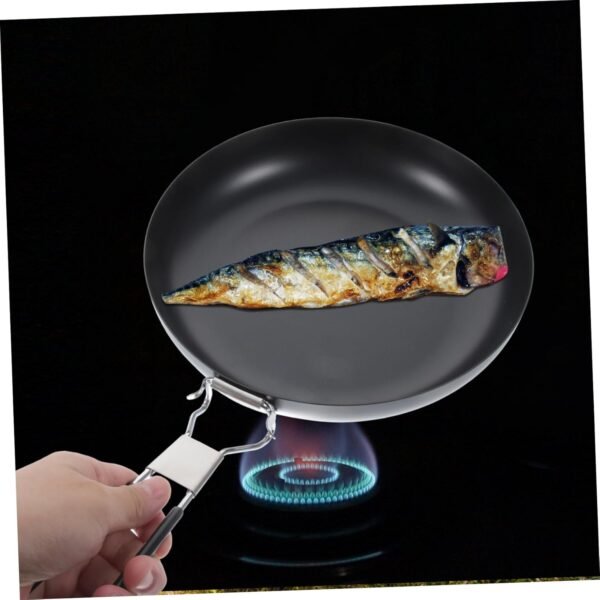 Camping Pan Nonstick Pan Cooking Pans Nonstick Camping Cookware Saucepan Titanium Frying Pan Kettle Pots Griddle Outdoor Cooking Pot Outdoor Cooker Portable Cutlery Iron - Image 9