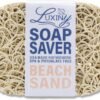 Soap Savers for Bar Soap, American Made by Luxiny, Lifts Soap in Soap Dishes & Shower Soap Holders -Handmade Soap Lasts Longer -Made from Plant Based Materials (Sand)