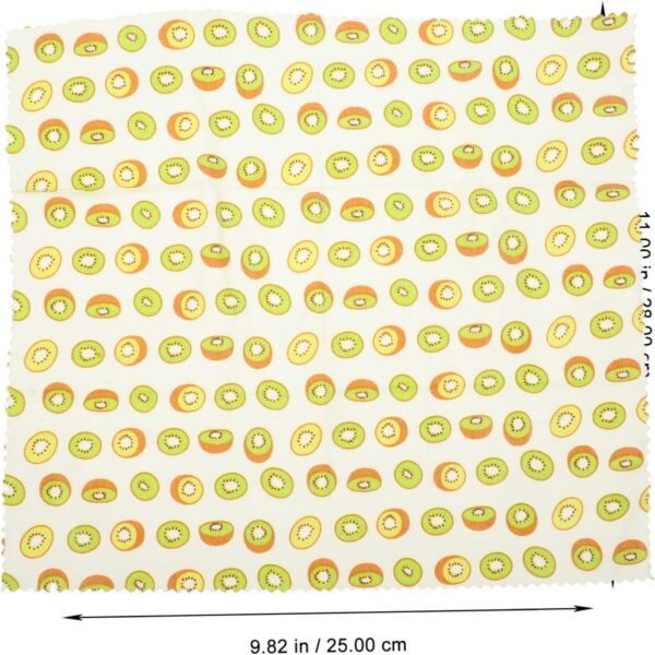 Ipetboom 3pcs Beeswax Reusable Beeswax Food Wraps for Bread and Sandwiches Food Wrapping Cloth Organic Beeswax Cloth Beeswax Bread Wraps Beeswax Paper Storage Kitchen Supplies Cotton - Image 5