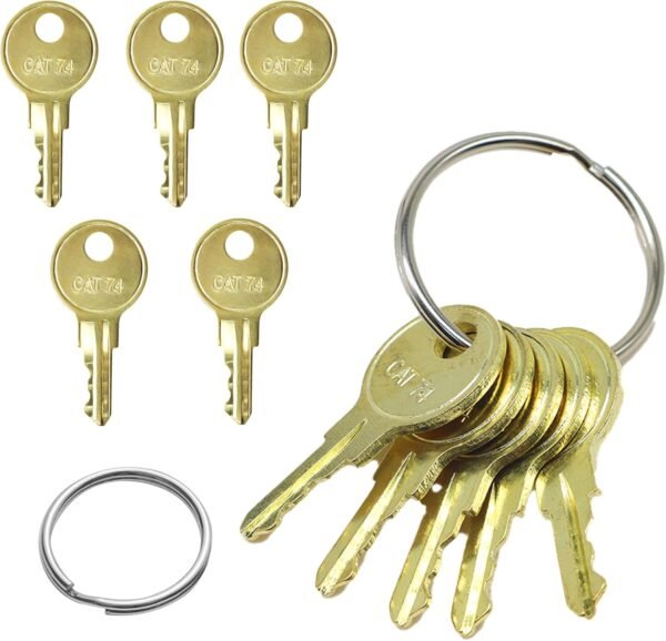 Toilet Paper Dispenser Keys 10-Pack 33043 CAT74 Toilet Paper Towel Dispenser Key Dispenser Keys Paper Towel Key Compatible with Janitor Bobrick Cat 74 Dispenser - Image 3