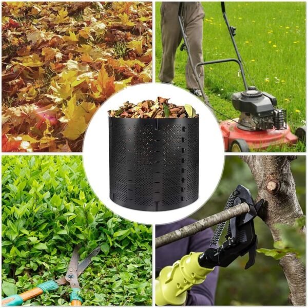 YUEWO 220 Gallon Compost Bin Outdoor Expandable Outdoor Composter for Leaves, Grass, Coffee Grounds, Kitchen Waste, Trees and Dead Shrubs - Image 6