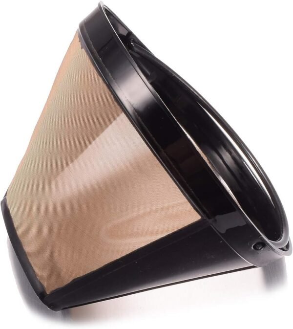 Reusable No.4 Cone Coffee Maker Filters for Ninja Coffee Bar Brewer Replacement Permanent Basket Filter (2 Coffee Filters) - Image 4