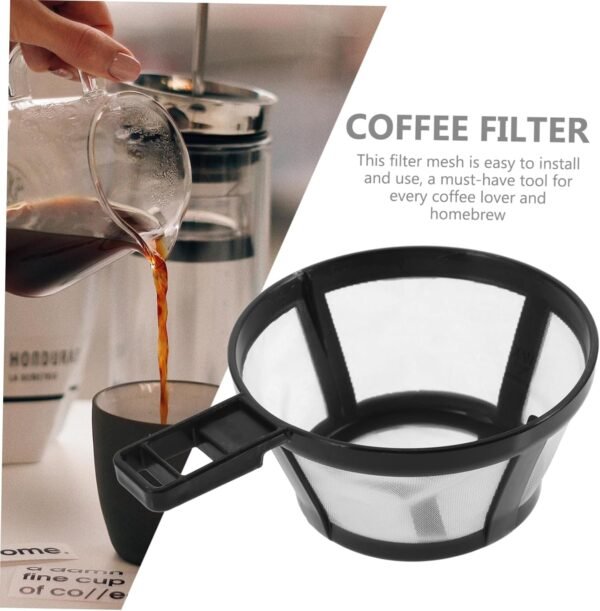 Strainer Maker Tea Filter Bags Cup Cone Sieve Machine Grinder Propane Reusable Electric Infuser Bar Holder Basket Filters Pot Coffee Pour Filter Screen Fine Mesh Filter Plastic - Image 4