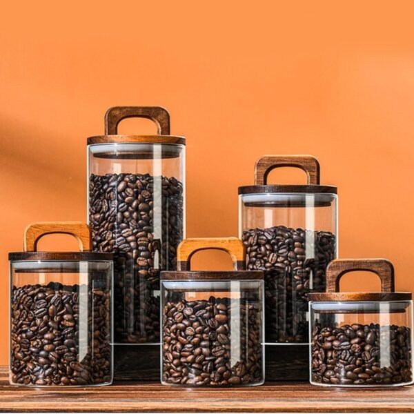 Kitchen Food Storage Clear Glass Container And Canister Food Storage Bottle - Image 2