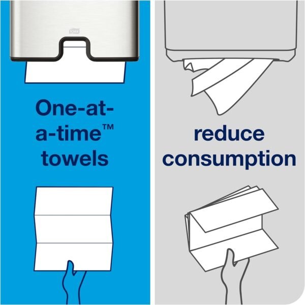 Tork Multifold Hand Towel Natural H2, Universal, 100% Recycled Fibers, 16 x 250 Sheets, MK520A - Image 5