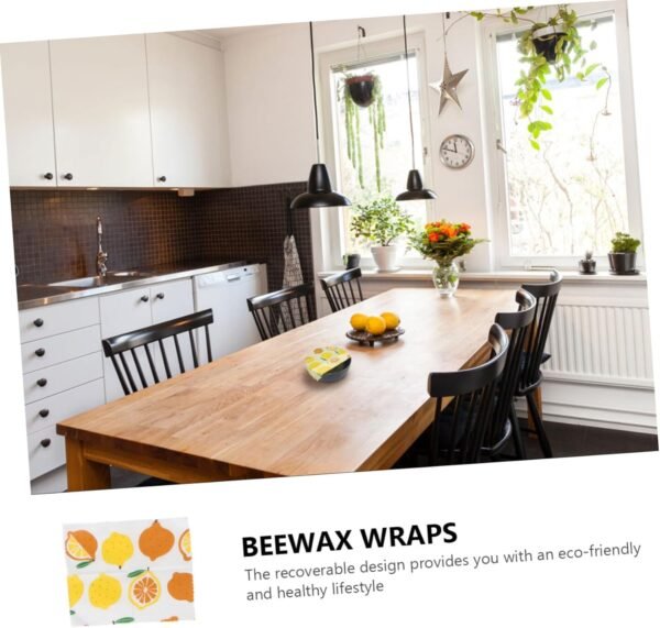 FOMIYES 3pcs Beeswax Paper Fresh-keeping Cloth Packing Cloth Beewax Wraps Beewax Food Wraps Reusable Wraps Reusable Beeswax Wraps Food Wraps Sustainable Wraps - Image 2