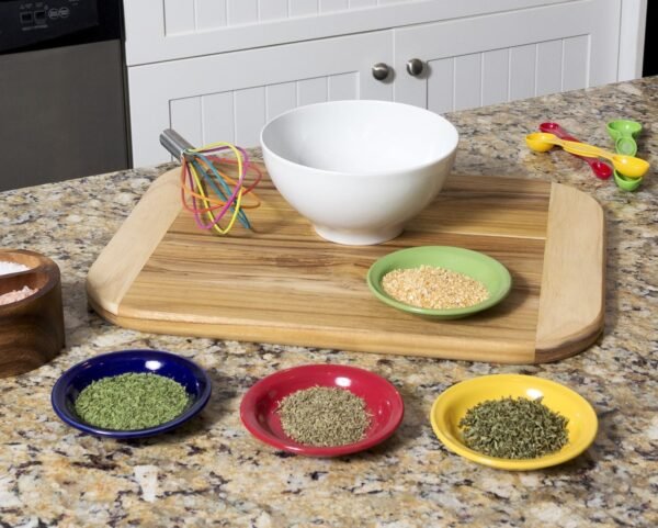 Lipper International Bamboo Wood Two-Tone Kitchen Cutting and Serving Board, Large, 15-3/4" x 11-3/4" x 3/4" - Image 4