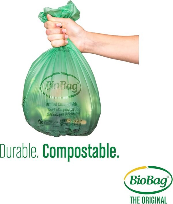BioBag Premium Compostable Food Scrap Bags, 3 Gallon, 25 Count - Image 4