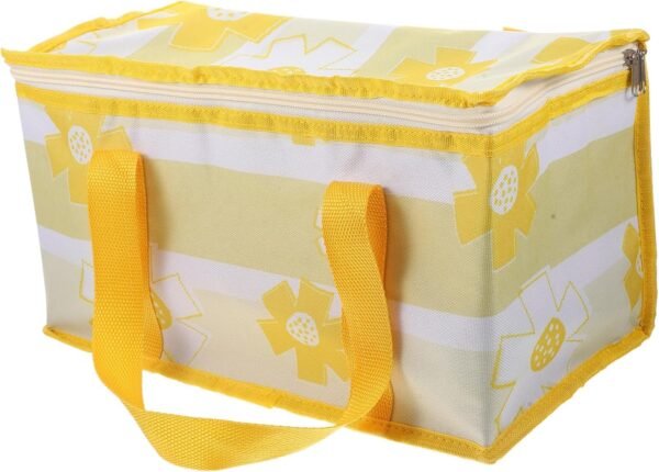 Lunch Bag for Men Picnic Stuff Cool Bag Reusable Bento Basket Food Bag Picnic Cooler Bag Lunch Bags Picnic Kit Insulated Lunch Tote Food Storage Insulation Bag Snack Yellow Alloy