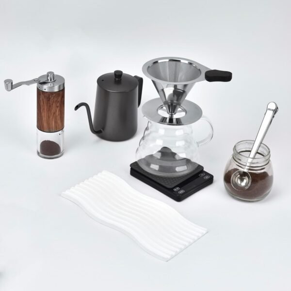 Pour Over Coffee Dripper Stainless Steel Reusable Filter Paperless Cone Coffee Maker Dripper for 1-2 Cup - Image 6