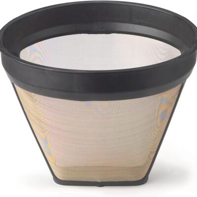 Fino Gold Mesh Permanent Coffee Filter, Number 2-Size Filter, Brews 2 to 6-Cups